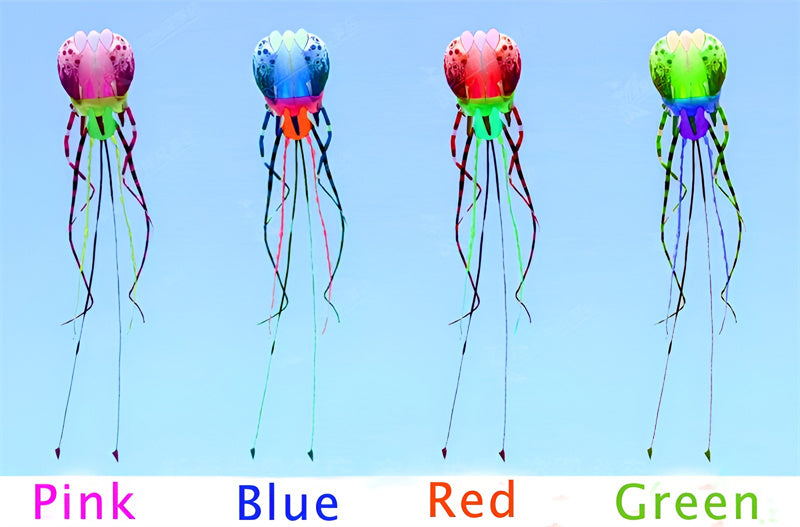 free shipping jellyfish kite flying soft kite reel for adults kites walk in sky octopus kites trilobites kites professional kite