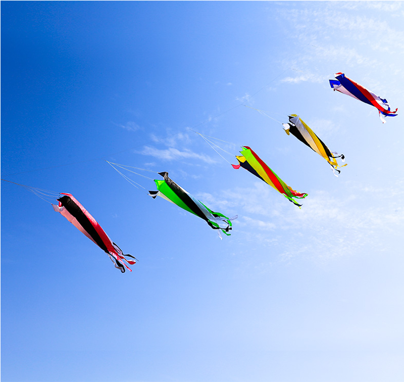free shipping large kite windsocks flying nylon kites for kids string line delta kite pendant outdoor fun toys parafoil kites