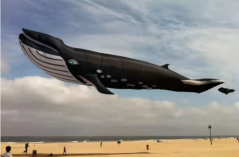 Giant kite whale soft wind indicator flying toy anti scratch kite large flight professional adult flying fish kite toy