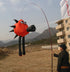 New arrival thron bird soft kite pendant 3D solid inflatable kite for audlts outdoor fun toys free shipping