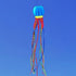free shipping 8m large jellyfish kites flying octopus kite reel ripstop nylon fabric kevlar line paragliding toys adults kites