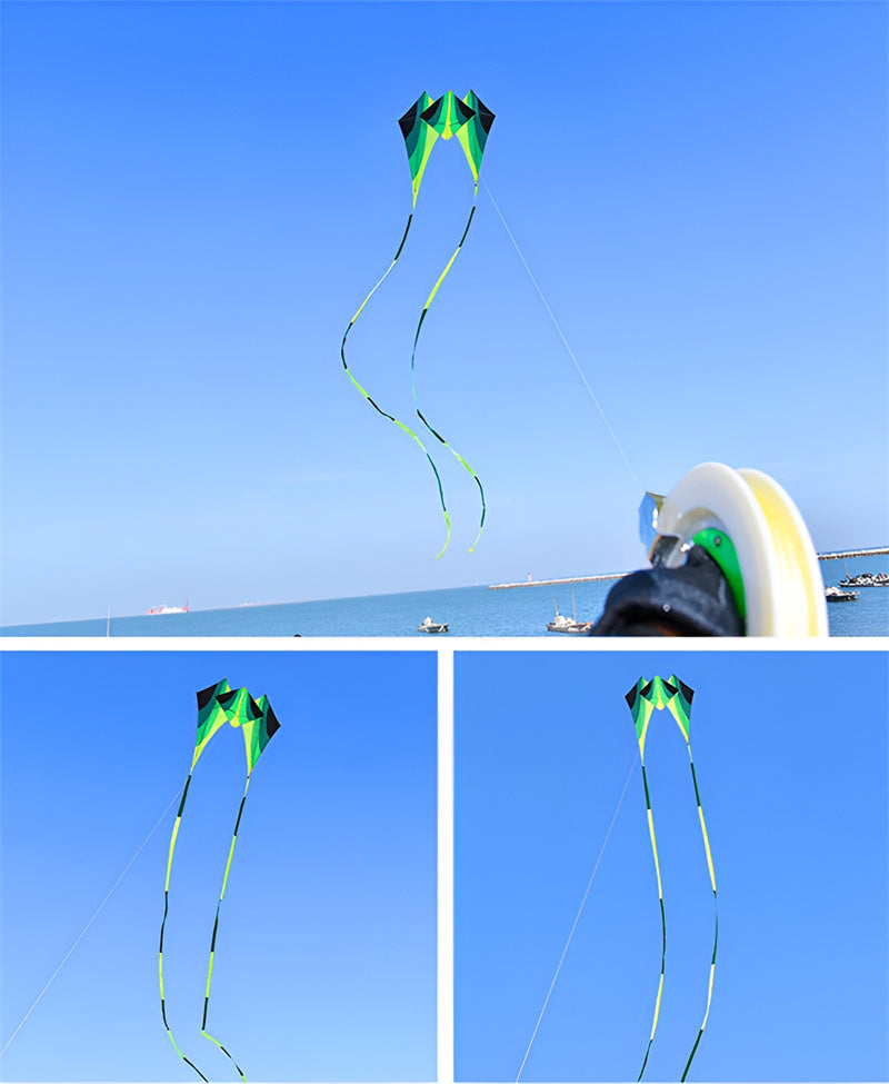 free shipping 15m walk in sky kite for adults reel outdoor toys flying line radar kite large kites octopus factory ikite produce