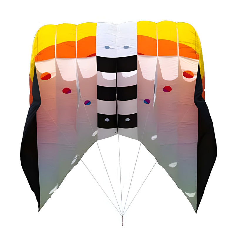 Flow Forms Pilot Lifter Kite 6㎡~12㎡ Large Single Line Parafoil Kite Line Laundry Soft Inflatable Kite 30D Ripstop Nylon with Bag