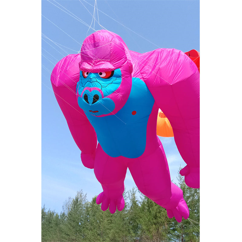Free Shipping Giant 7m Gorilla Kite Line Laundry Soft Inflatable Outdoor Pendant Show Kite for Kite Festival 30D Ripstop Nylon with Bag