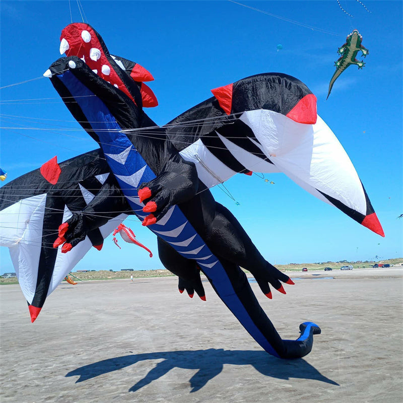 Free Shipping 6.5m Dragon Kite Line Laundry Pendant Soft Inflatable Show Kite for Kite Festival 30D Ripstop Nylon Fabric with Bag