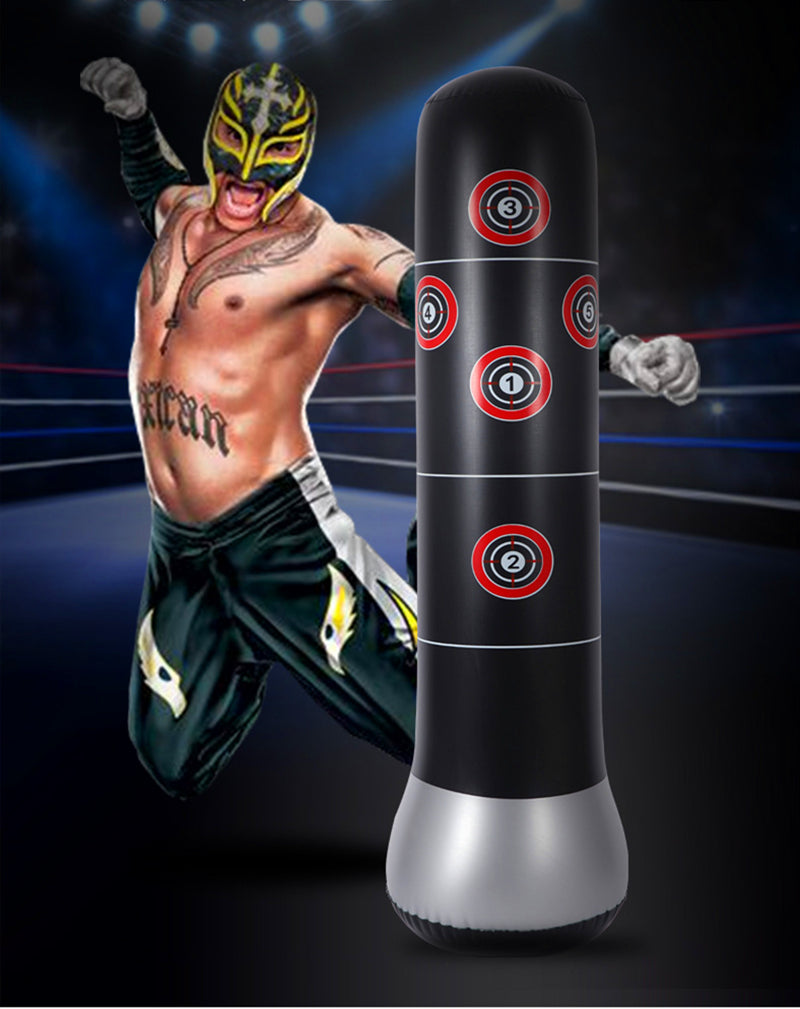 Free Shipping 160cm inflatable tumbler boxing column for adults sports Fitness Thicken soft punching bag Sandbags factory