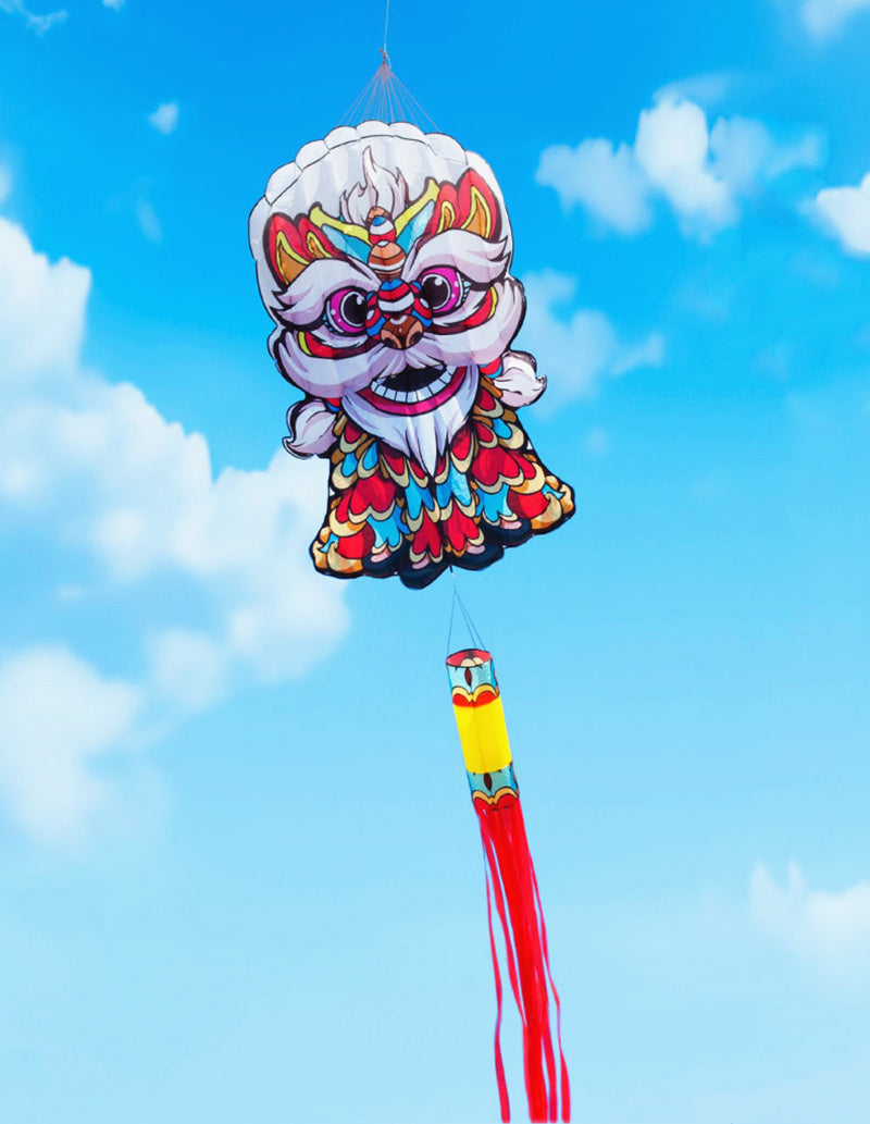 free shipping lucky lion kite flying soft kite for adults kites line traditional kite professional kite inflatable factory koi