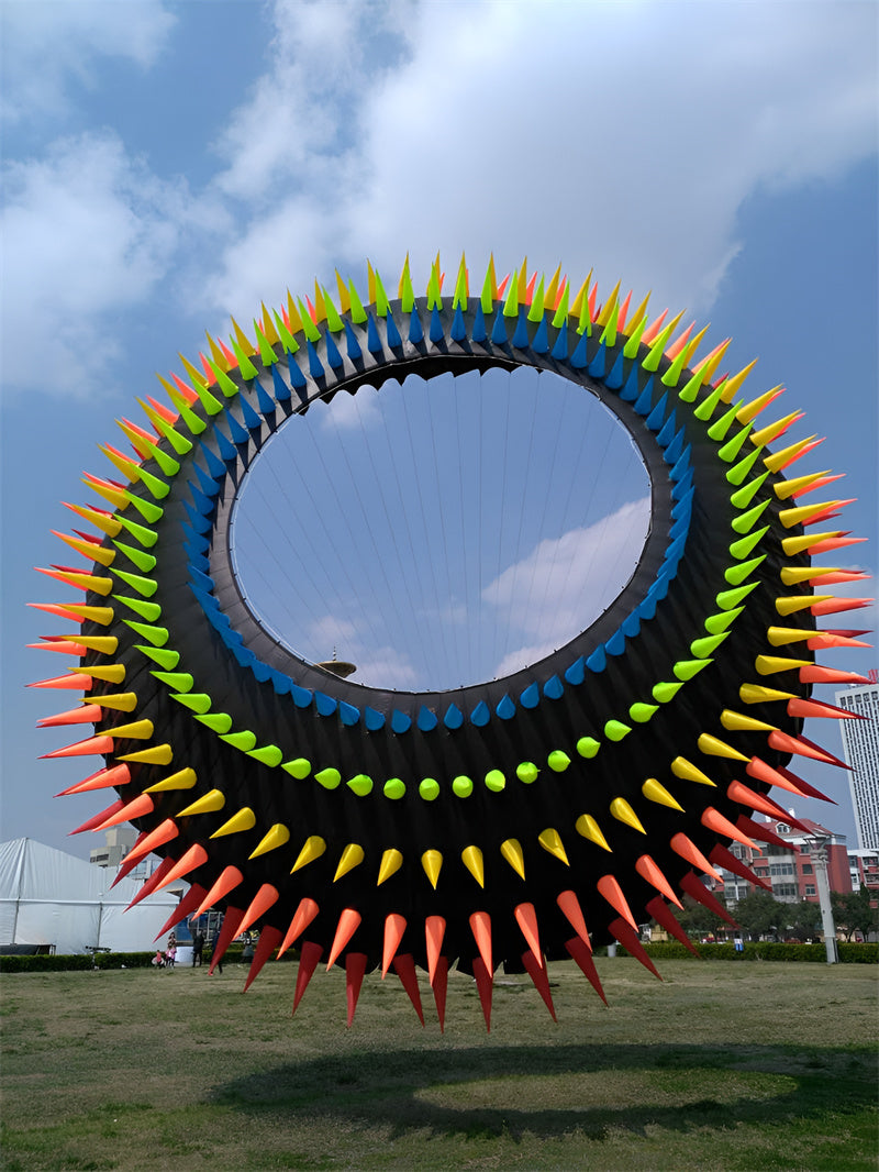 free shipping large kite ring flying windsocks kites factory kite accessories octopus kite parachute dragon line winds kites