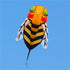 free shipping soft bee kite outdoor flying toy big kite weifang kite factory octopus kite for adults kite reel parachute arnes