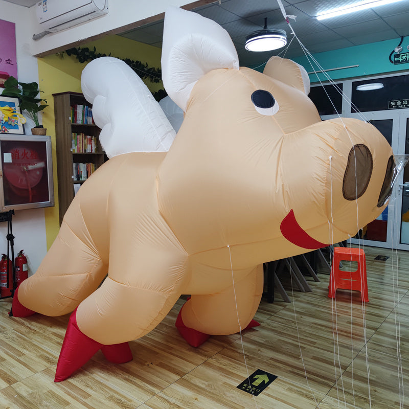 Free Shipping inflatable kites show giant kite pendant pig kites flying toys for adults kites reel large outdoor games soft kite