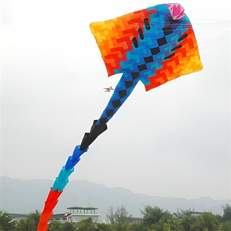 free shipping 15m devil fish kite flying large soft kite for adults kites pendant diy colors professional kites factory weifang