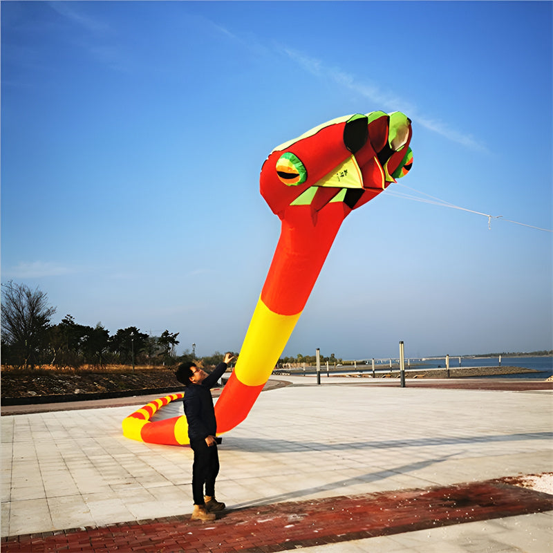Free shipping professional kites snake soft kites for adults kite flying steering kites inflatable kite show huge kite bird big