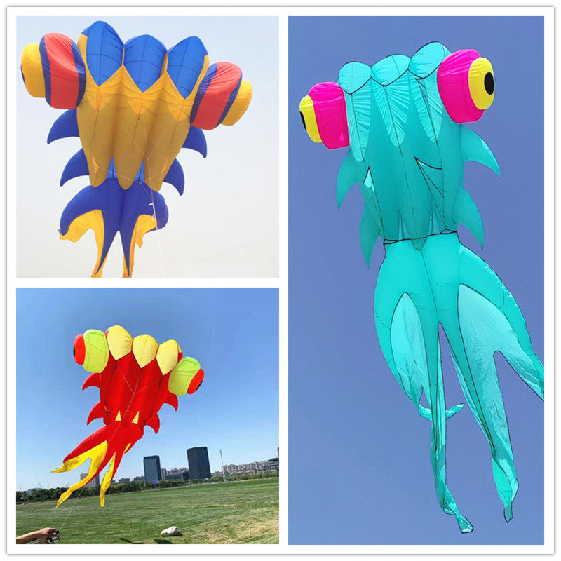 free shipping goldfish soft kite for adults kites pendant nylon kite flying outdoor game toys large inflatable kite surf cerf