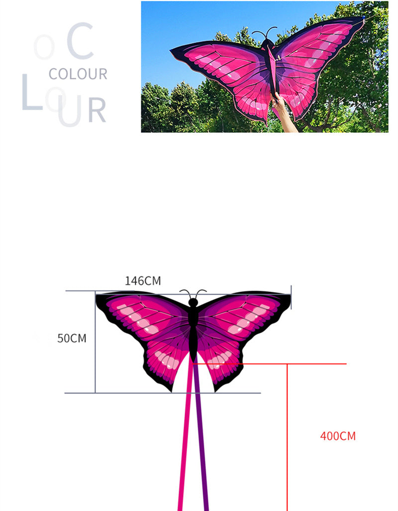 free shipping new butterfly kite flying toys for children kites and rays and lines wind kites line reel volantines Parachute