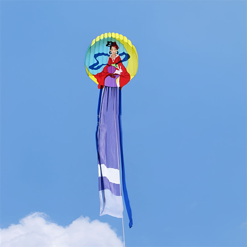 free shipping 12m traditional kites moon fairy maiden kite flying soft kite factory walk in sky inflatable kites factory koi