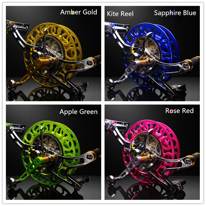 free shipping large professional kite reel for adult kites flying octopus kite string Three speed shift steel kite wheel dragon