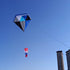 free shipping 3m blue diamond kite large soft kite flying for adults nylon kite windsocks walk in sky outdoor sport toy software