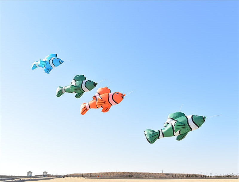 free shipping flying fish kite pendant giant soft kite string pilot kevlar cerf-volant papalotes cometas beach kite for children