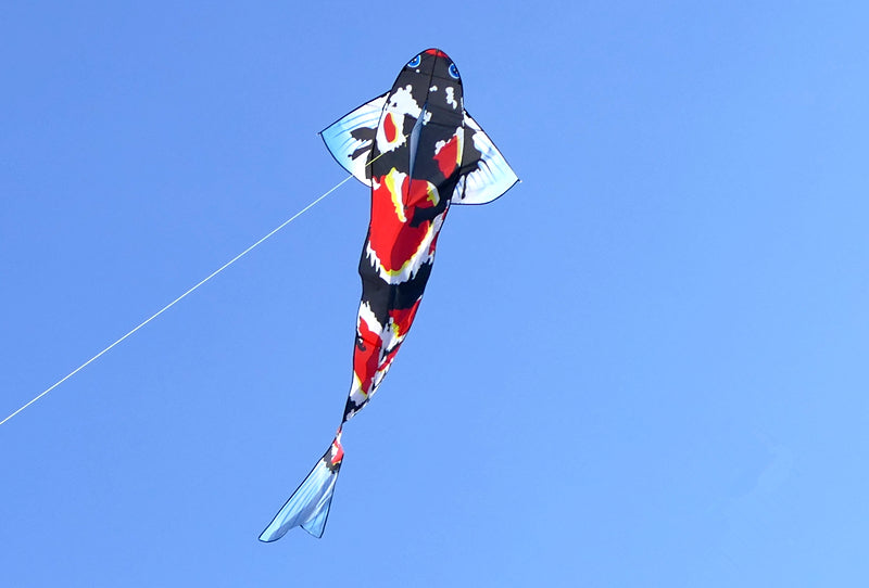 free shipping large fish kite for adults flying line outdoor toys 3d kite cartoon kite ripstop nylon fabric weifang kite factory