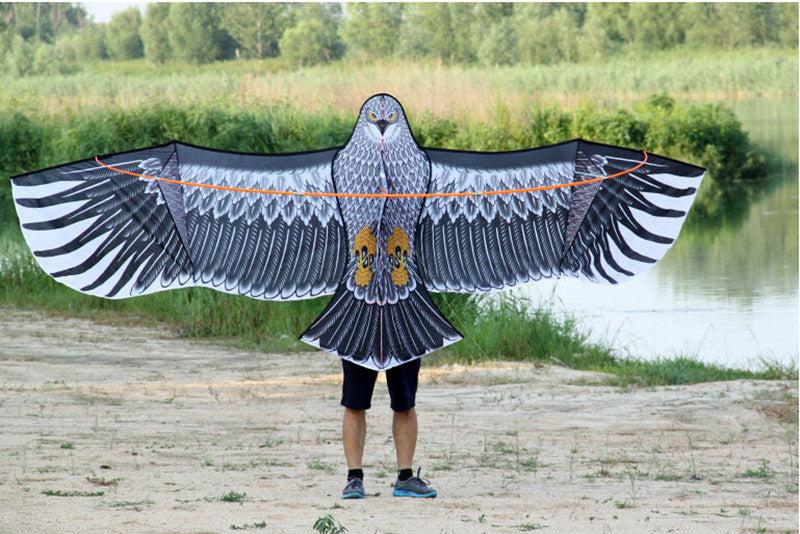 free shipping 360cm large eagle kite ripstop nylon fabric kite kiteboard windsock flying kite for children kites factory ikite