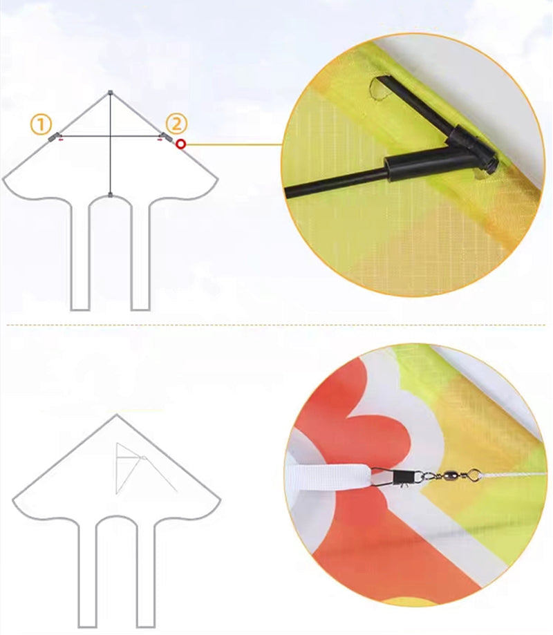 Free Shipping Chicken Kites flying toys for kids kites line Children outdoor games eagle toy dragon fly kite surfing Wind power