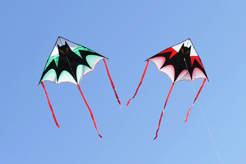 free shipping large bat kite flying children kite reel outdoor sports game kids toys ripstop nylon fabric primaris koinobori