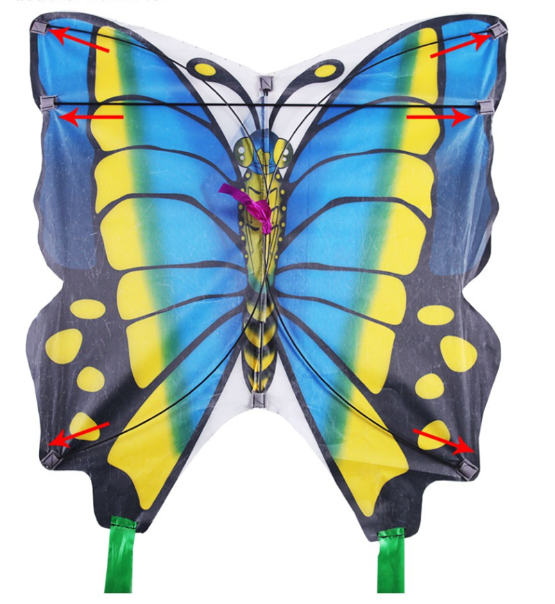 free shipping butterfly kites flying toys for children kites line nylon kites surf professional wind kites volantines child kite