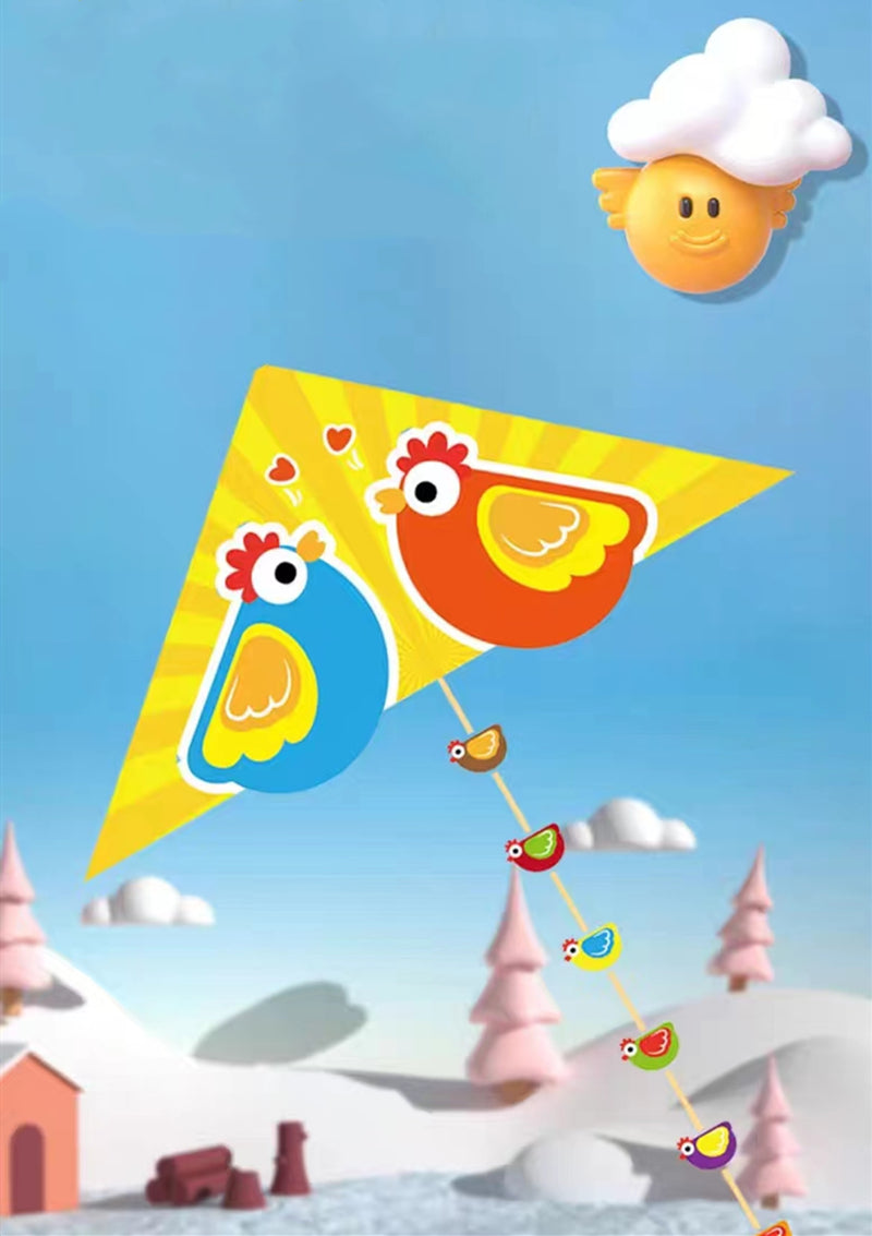 Free Shipping Chicken Kites flying toys for kids kites line Children outdoor games eagle toy dragon fly kite surfing Wind power