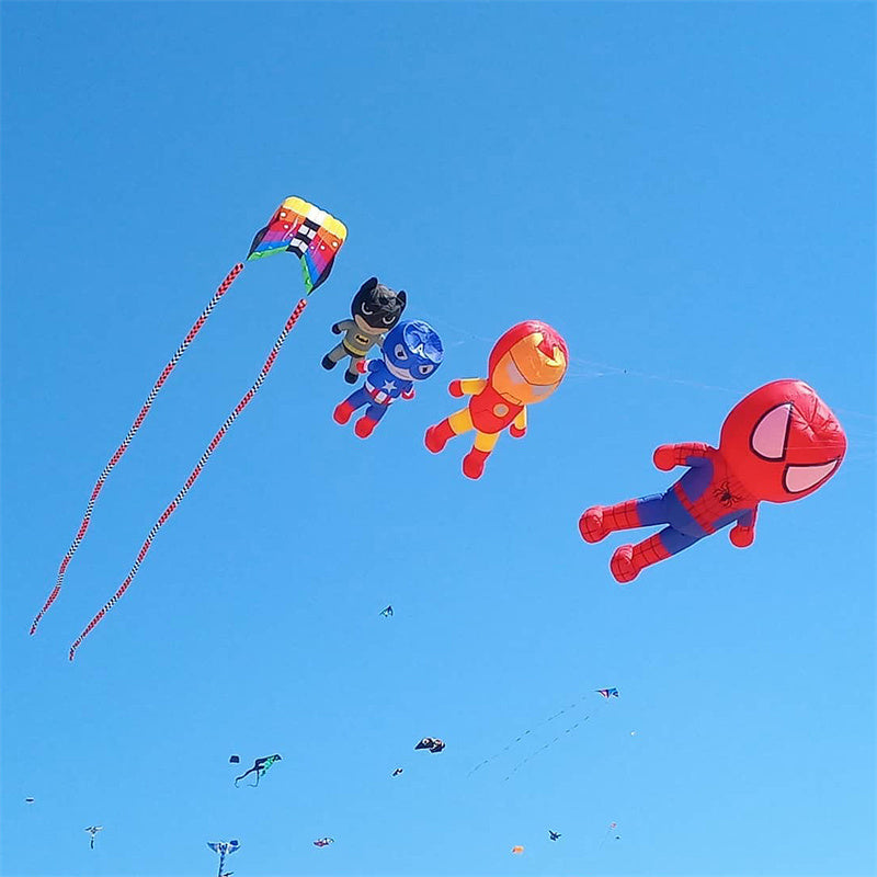 Flow Forms Pilot Lifter Kite 6㎡~12㎡ Large Single Line Parafoil Kite Line Laundry Soft Inflatable Kite 30D Ripstop Nylon with Bag