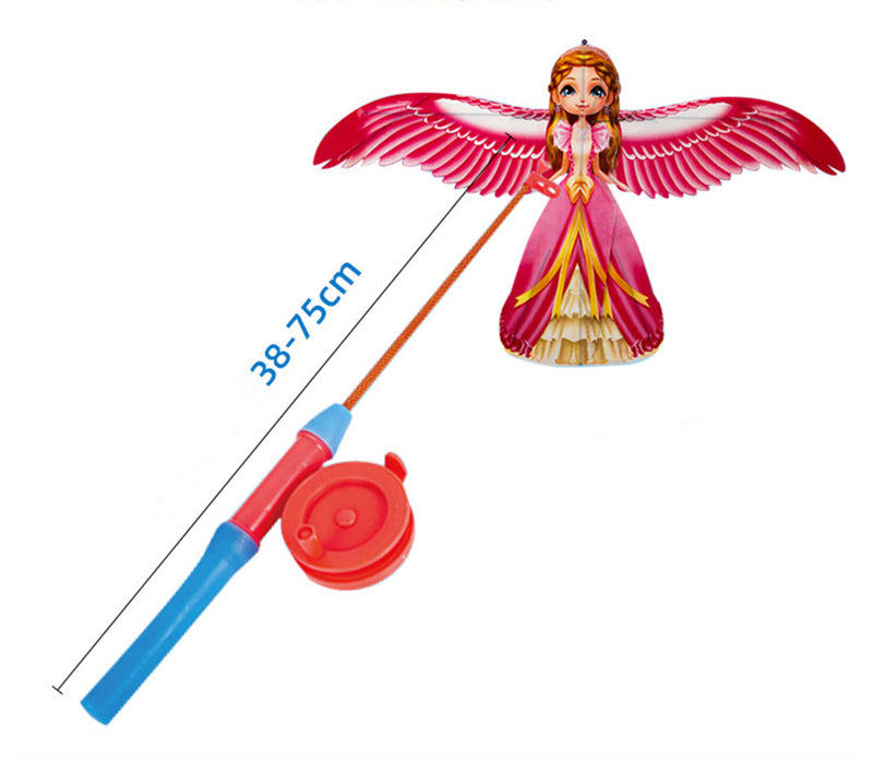 free shipping 2pcs/lot mini kites flying for children kite line 3d kite pocket kite for kids fishing rod dynamic wing PE kite