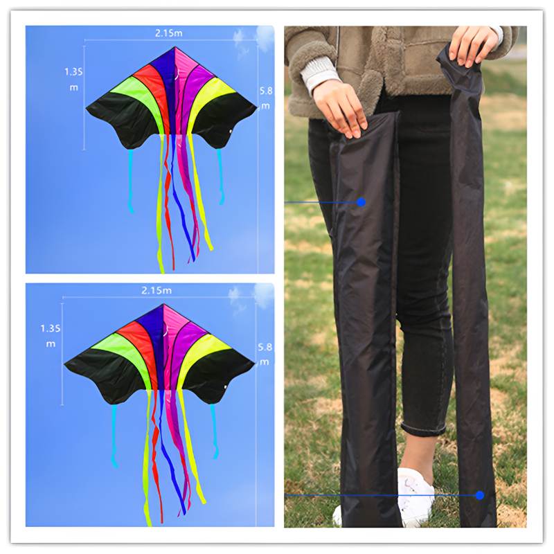 free shipping large rainbow flying kite breeze easy to fly Chinese wind outdoor toys for adults rainbow