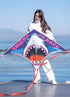 Free Shipping Shark kites flying toys for children kites outdoor sports kites line professional kite flying fish power kite Toys