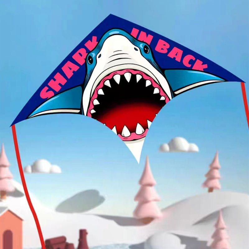 Free Shipping Shark kites flying toys for children kites outdoor sports kites line professional kite flying fish power kite Toys