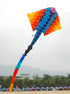 free shipping 15m devil fish kite flying large soft kite for adults kites pendant diy colors professional kites factory weifang