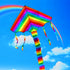 free shipping 10pcs/lot rainbow children kite wholesale nylon kite factory outdoor toys kite flying eagle weifang kite line