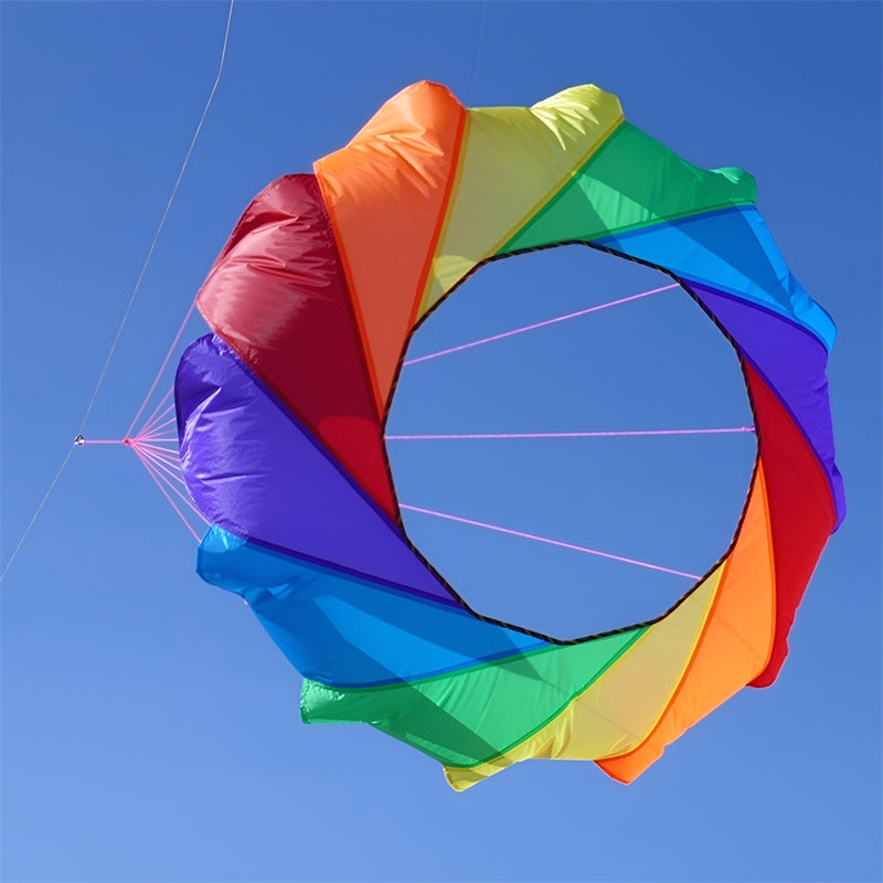 Free Shipping 2m Snake Spinning Windsock Ring Kite Line Laundry Inflatable Show Kite for Kite Festival Best 30D Ripstop Nylon with Bag