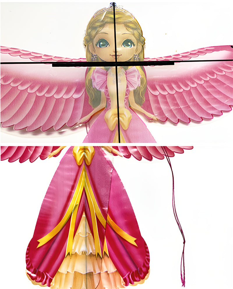 free shipping 2pcs/lot mini kites flying for children kite line 3d kite pocket kite for kids fishing rod dynamic wing PE kite