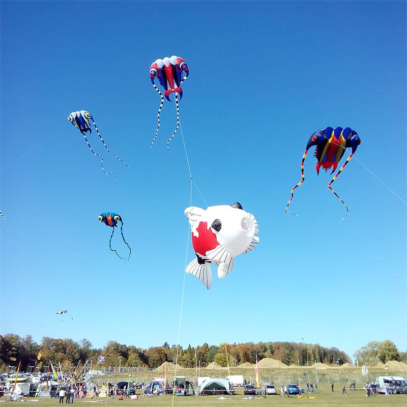 Free Shipping 7㎡~16㎡ Trilobite Kite Large Single Line Parafoil Kite Line Laundry Soft Inflatable Kite 30D Ripstop Nylon with Bag