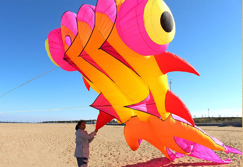 free shipping fish kite flying for adults kites goldfish kite sport professional kites large inflatable kite surf cerf parachute