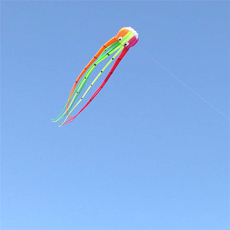 Free Shipping 13color Big Octopus Kite 8m Large Single Line Soft Inflatable Kite 30D Ripstop Polyester Fabric with Bag