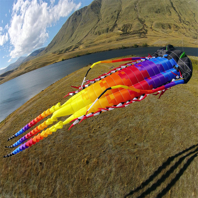 Free Shipping 15m Ancient Trilobite Kite Line Laundry Pendant Soft Inflatable Show Kite for Kite Festival 30D Ripstop Nylon with Bag