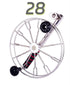 free shipping 28cm large kite reel for adults kite wheel stainless steel reel professional kite factory kevlar line strong kites