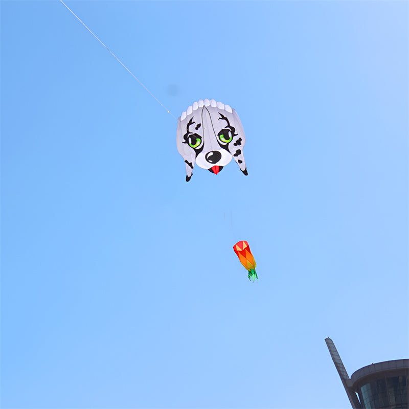free shipping large dog kite flying professional kite factory walk in sky animal kite outdoor toys weifang kite real parachute