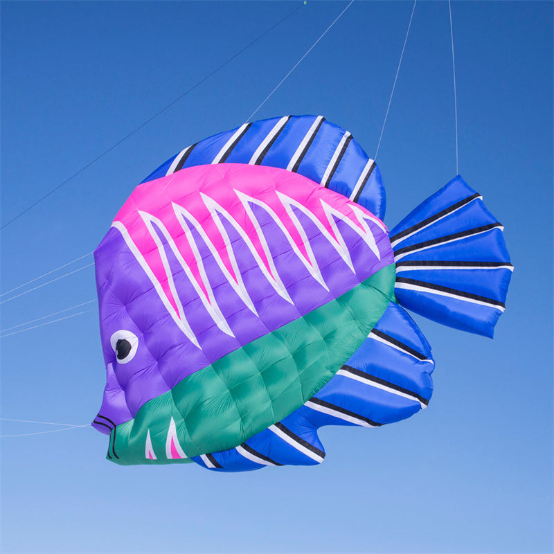 Free Shipping 5m Tropical Fish Kite Line Laundry Pendant Soft Inflatable Show Kite for Kite Festival 30D Ripstop Nylon Fabric with Bag