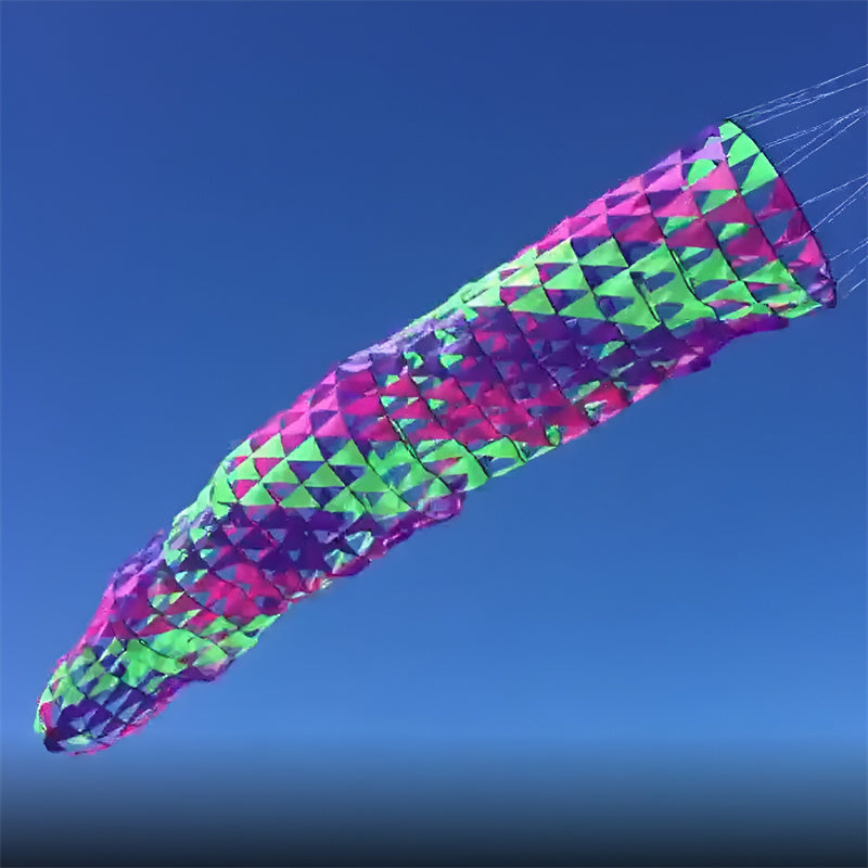 Free Shipping Giant 5m Swirly Windsock Ribbon Kite Line Laundry Super Turbine for Kite Festival 30D Ripstop Nylon Fabric with Bag