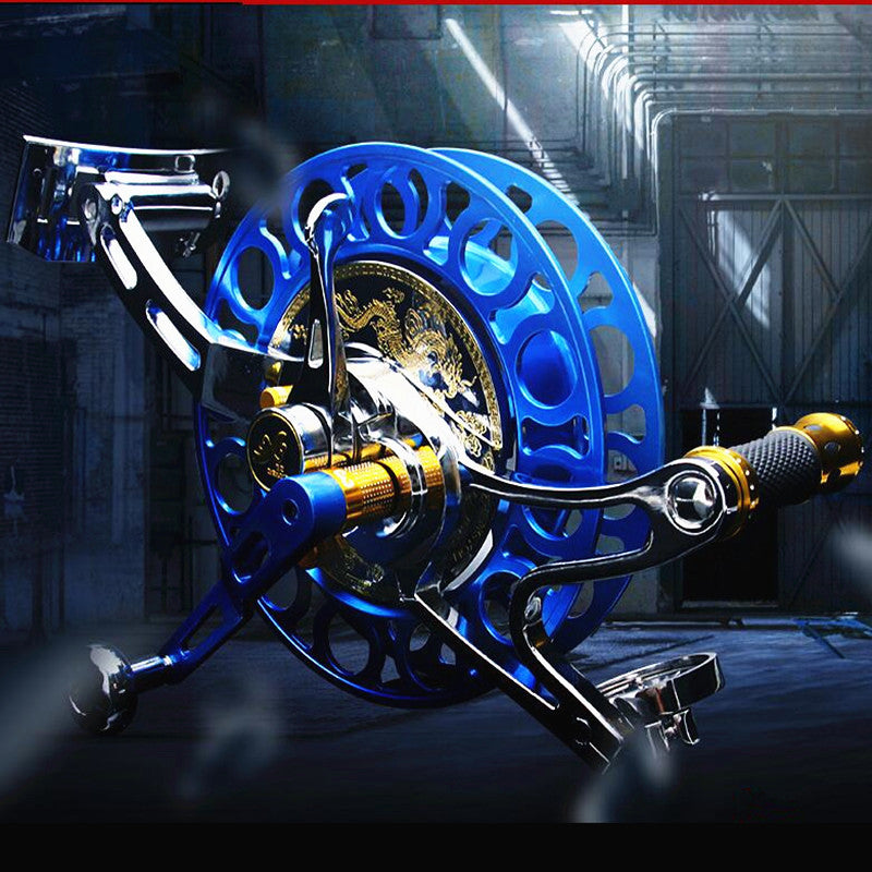 free shipping large professional kite reel for adult kites flying octopus kite string Three speed shift steel kite wheel dragon