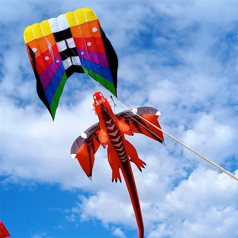 Flow Forms Pilot Lifter Kite 6㎡~12㎡ Large Single Line Parafoil Kite Line Laundry Soft Inflatable Kite 30D Ripstop Nylon with Bag