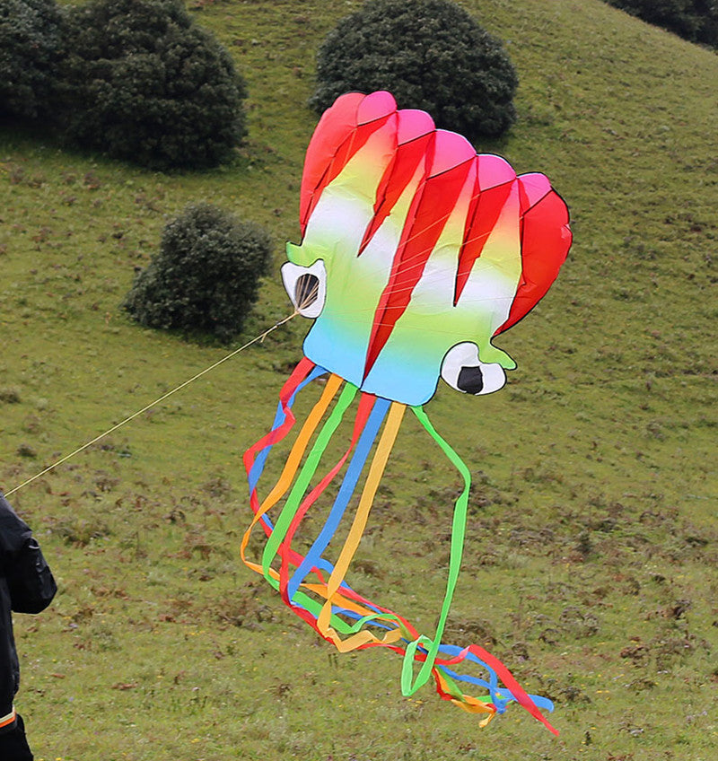 free shipping children kite flying toys octopus kite inflatable kites factory walk in sky outdoor fun ikite professional winds