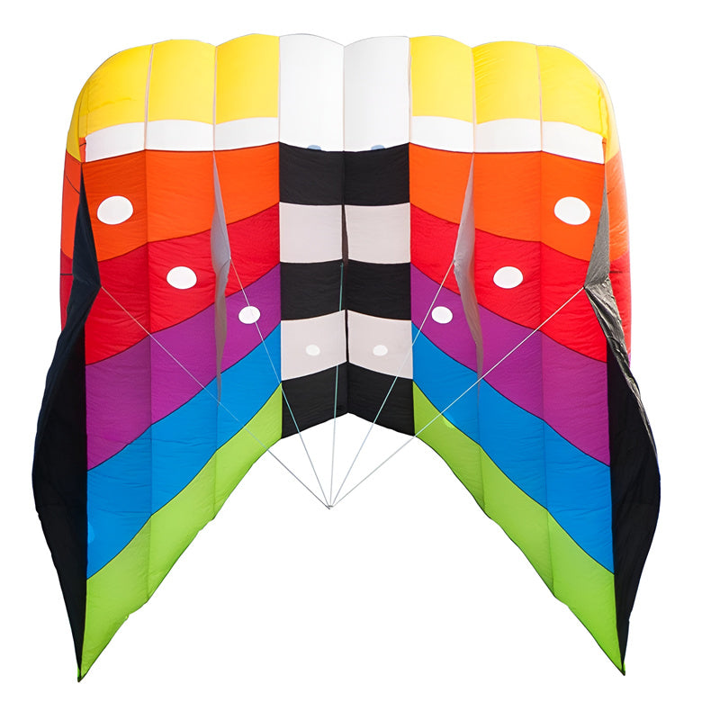 Flow Forms Pilot Lifter Kite 6㎡~12㎡ Large Single Line Parafoil Kite Line Laundry Soft Inflatable Kite 30D Ripstop Nylon with Bag