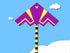 Free Shipping kids kites flying toys airplane kites string line power kite reel nylon toys flying kites illuminate delta kite